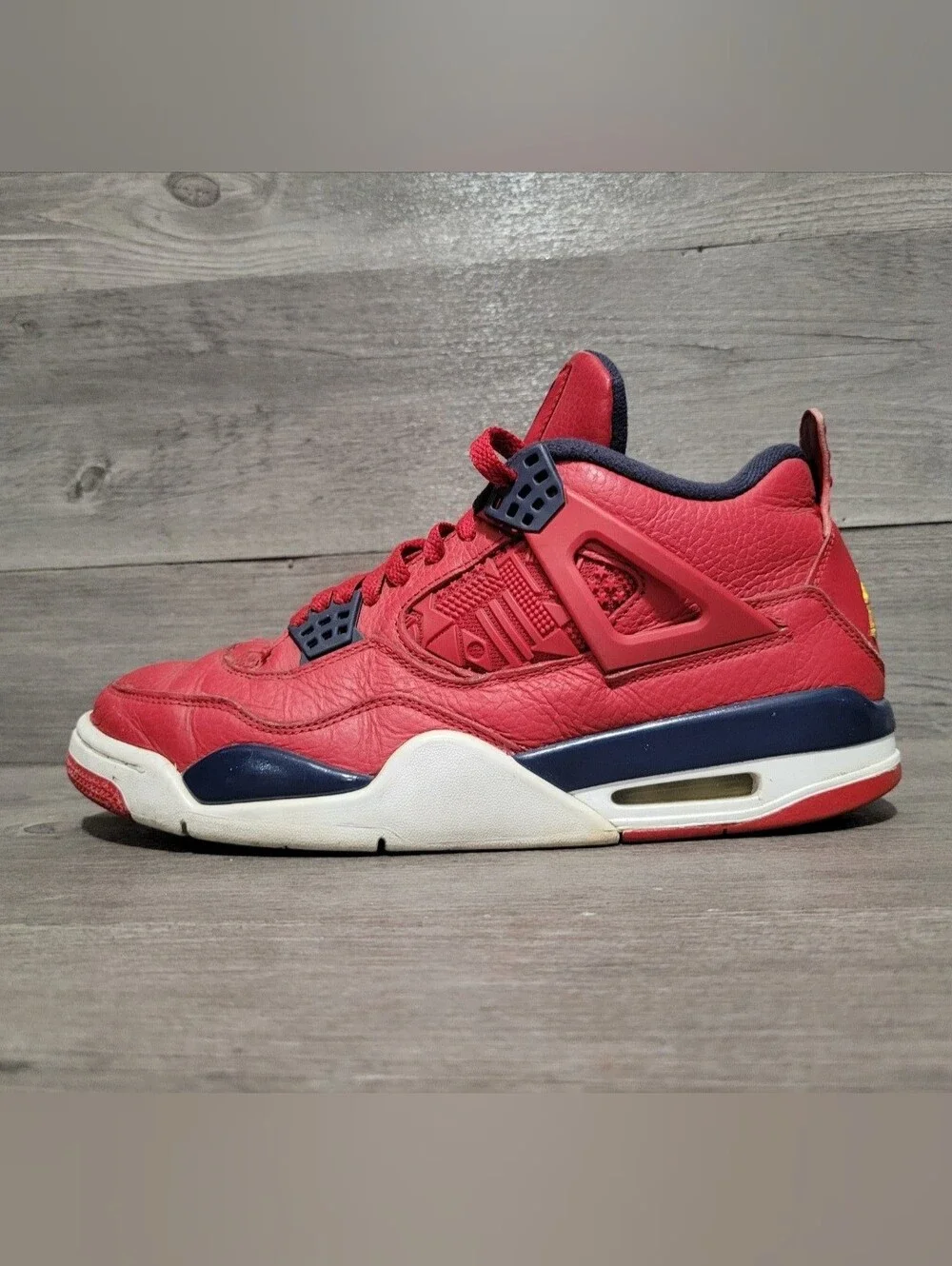 Air Jordan 4 Retro SE FIBA Mens Size 9.5 Red Navy CI1184-617